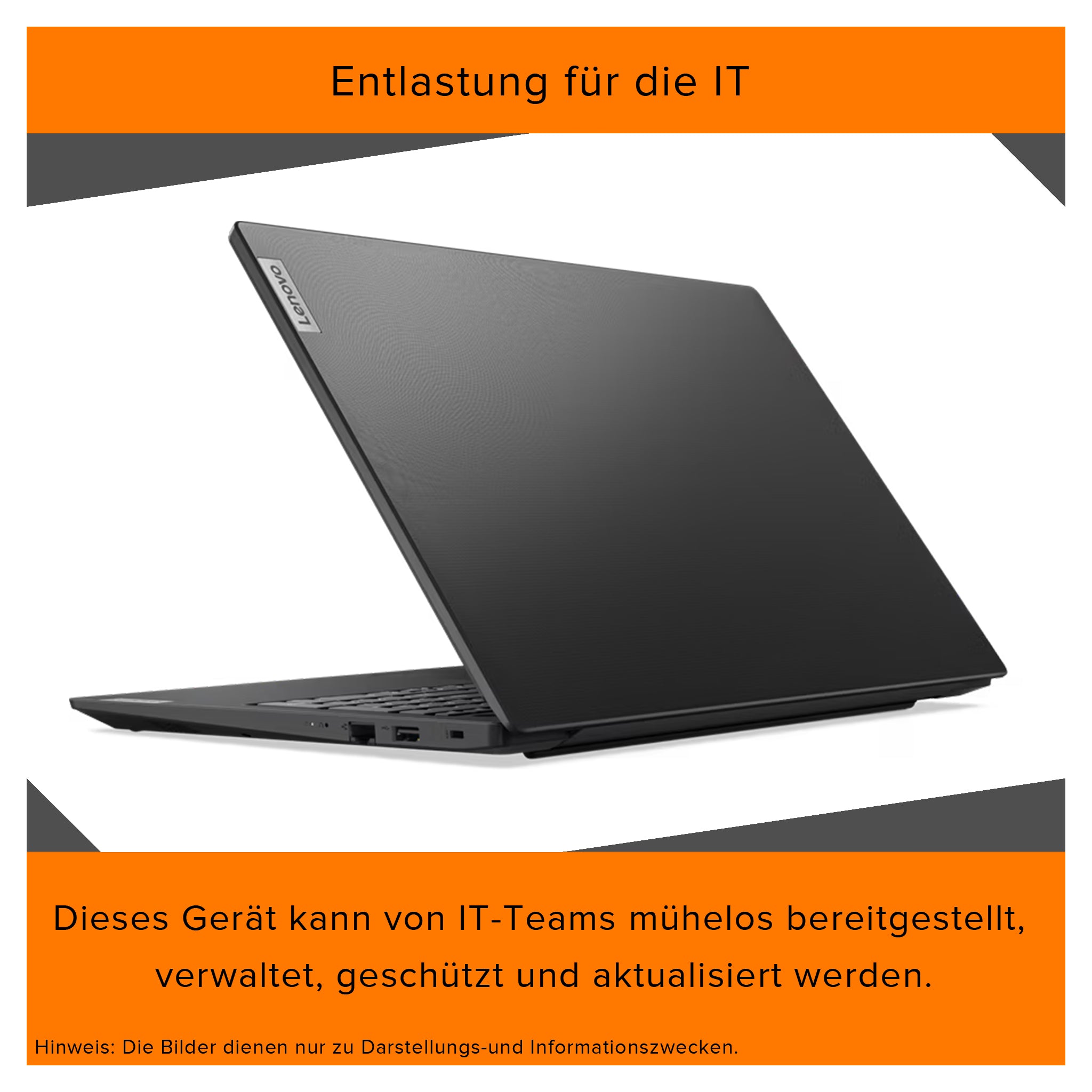Lenovo V15 G4 Laptop, Intel Core i5-13420H, 15.6" FHD, Intel UHD Graphics, QWERTZ Tastatur, Windows 11 Home, Black