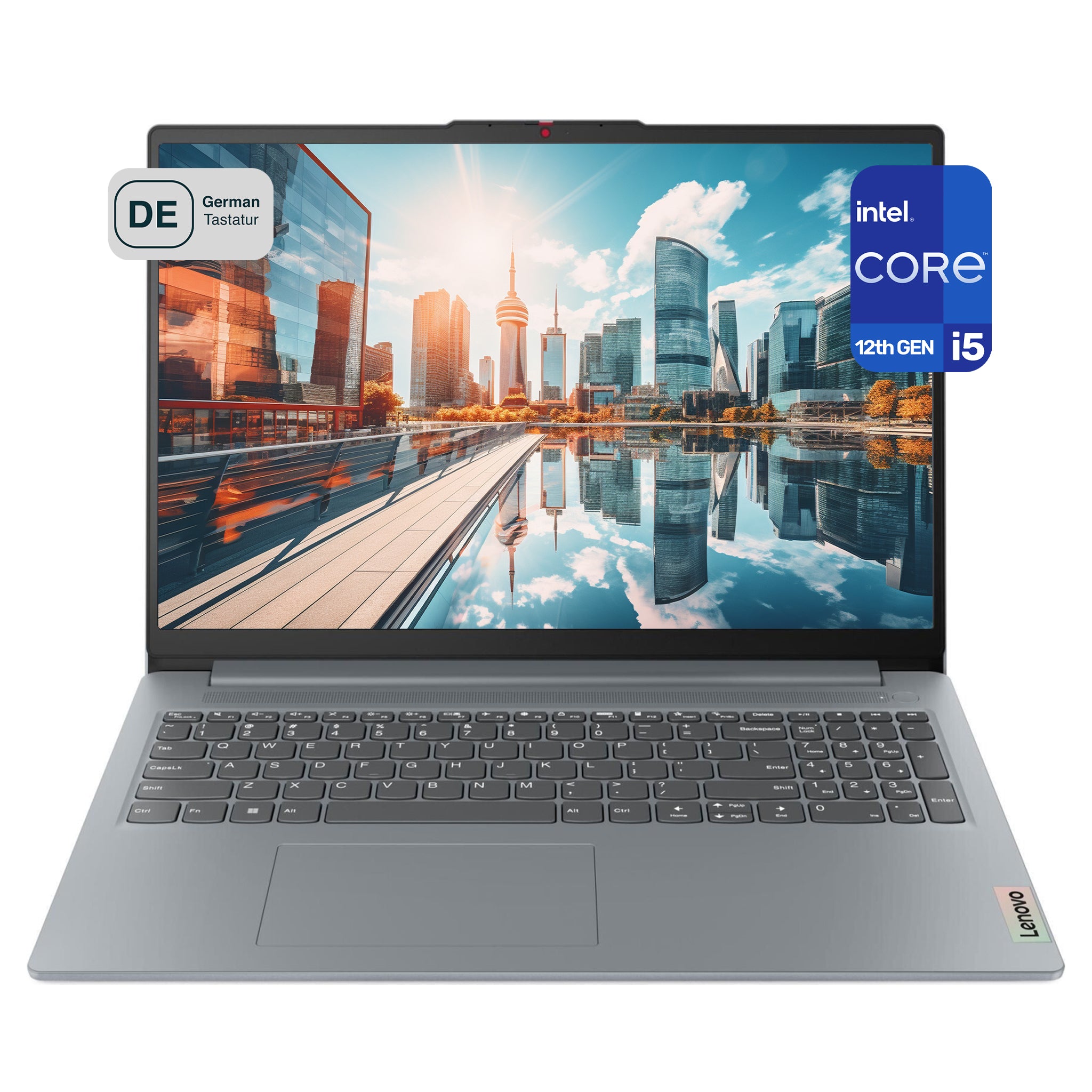 Lenovo IdeaPad Slim 3 Business Laptop, i5-12450H, 16" WUXGA, QWERTZ, W11Home