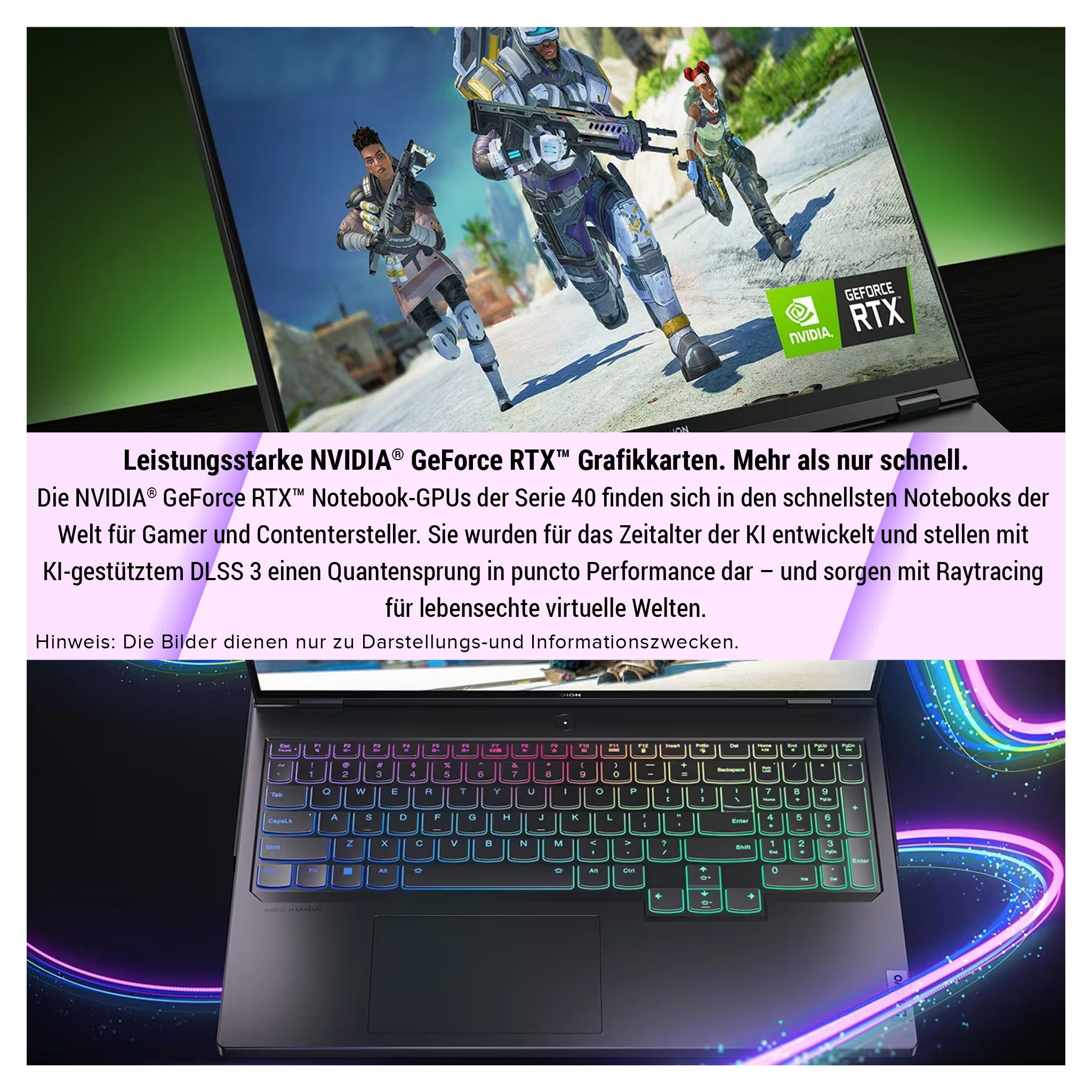 Lenovo Legion Pro 7i Gaming Laptop, i9-14900HX, 16" WQXGA, RTX4080, RGB QWERTZ, W11Pro