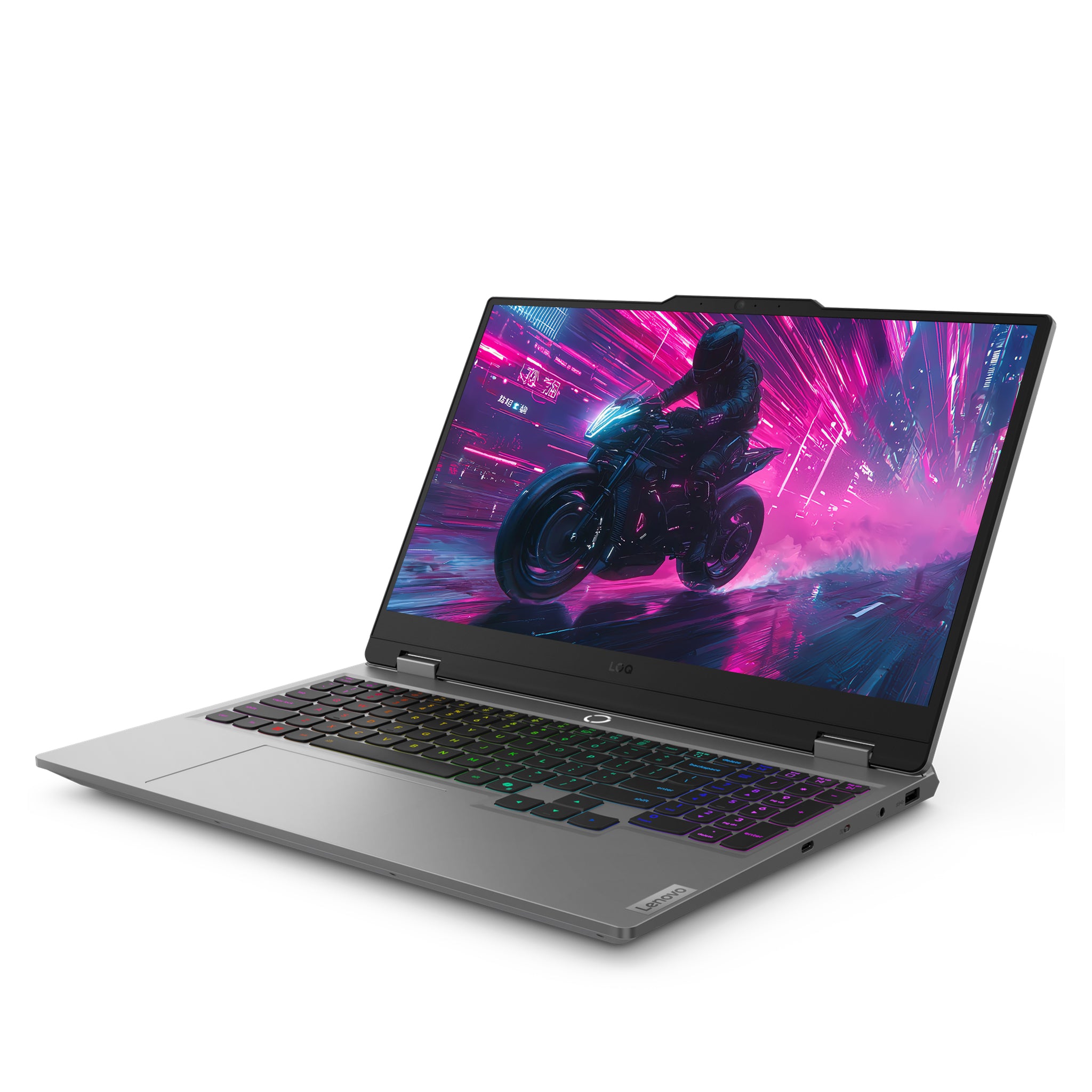 Lenovo LOQ 15AHP10 Gaming Laptop, Ryzen 5 220, 15.6" FHD (1920x1080) IPS Display, RTX 5050, Deutsches Tastatur-Layout, W11 Home, Luna Grey