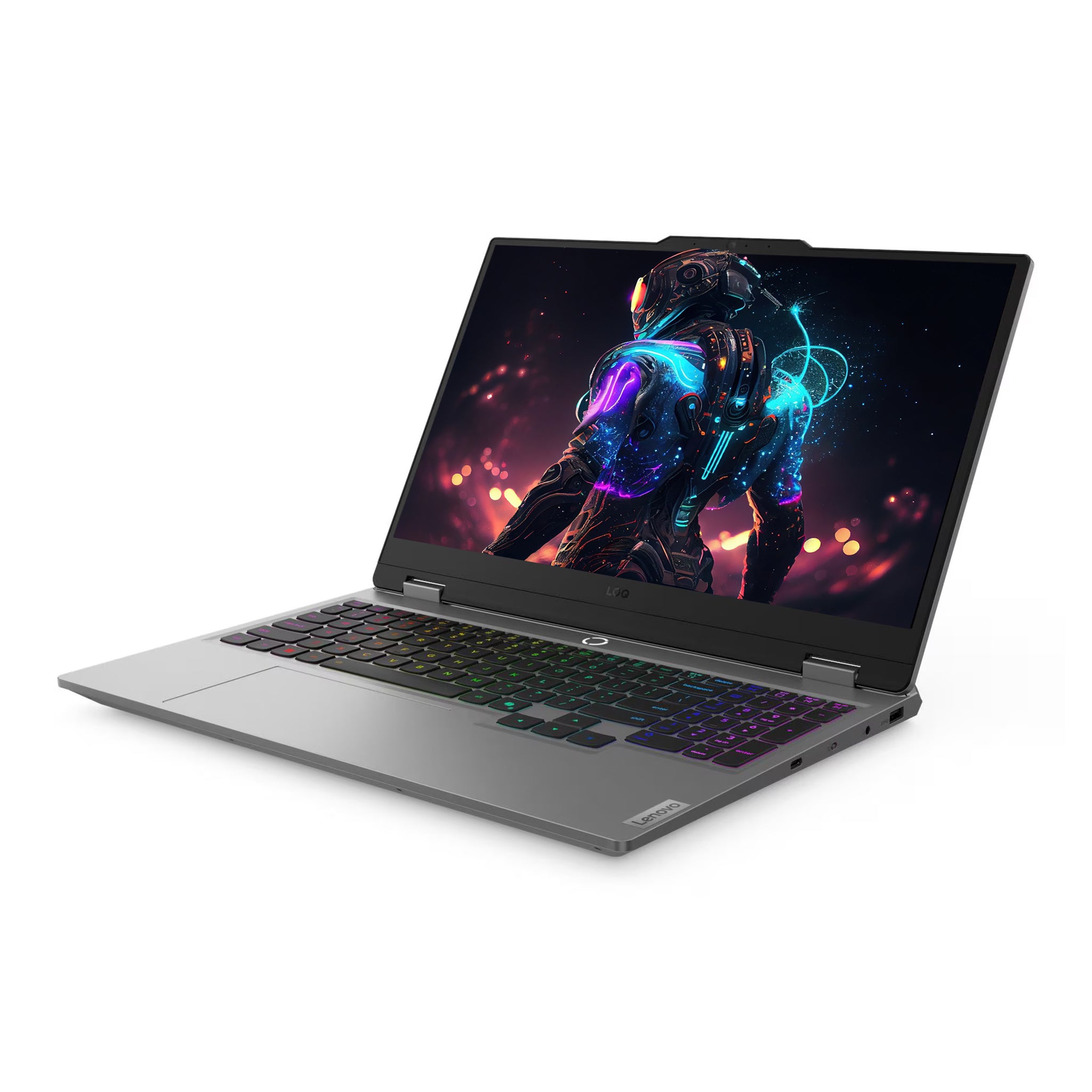 Lenovo LOQ 15IRX10 Gaming Laptop, Core i5-13450HX, 15.6" FHD (1920x1080) Display, GeForce RTX 5060, Deutsches Tastatur-Layout, Luna Grau