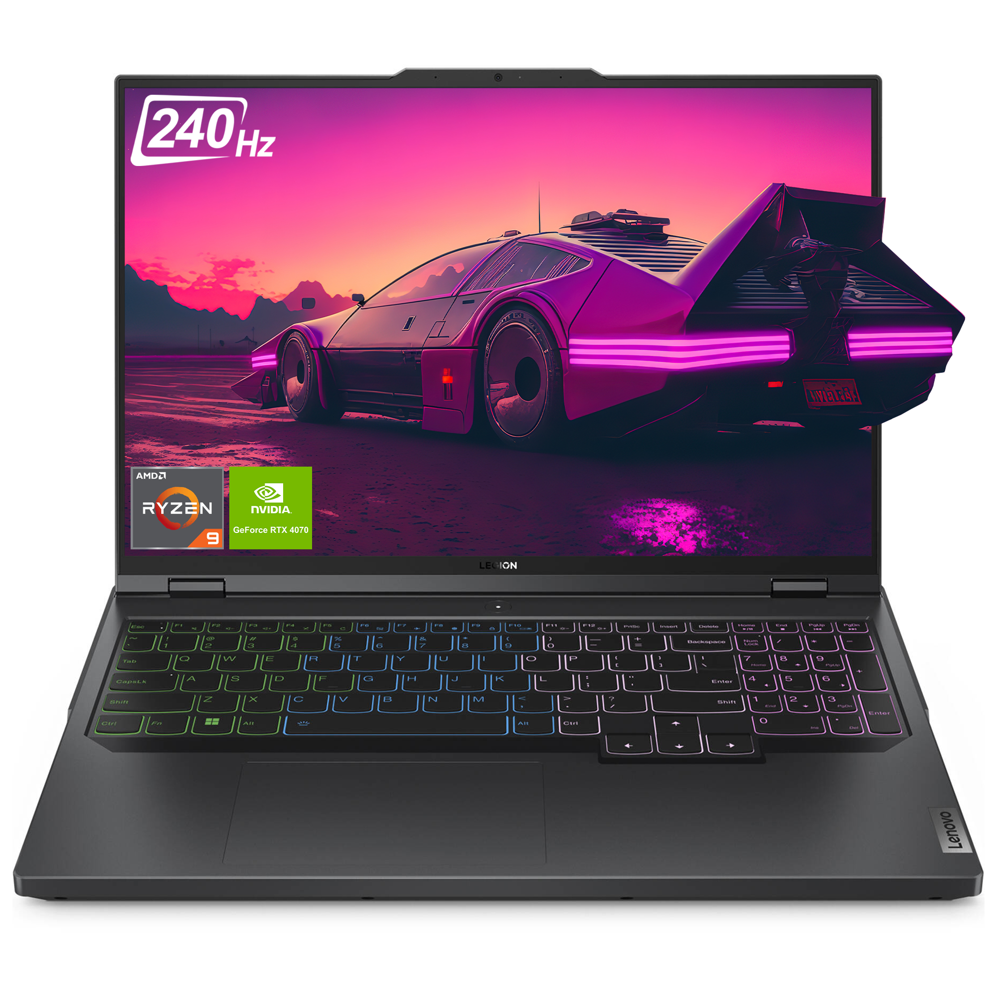 Lenovo Legion Pro 5 Gaming Laptop, 16" WQXGA, Ryzen 9 7945HX, RTX4070, QWERTZ, W11Home
