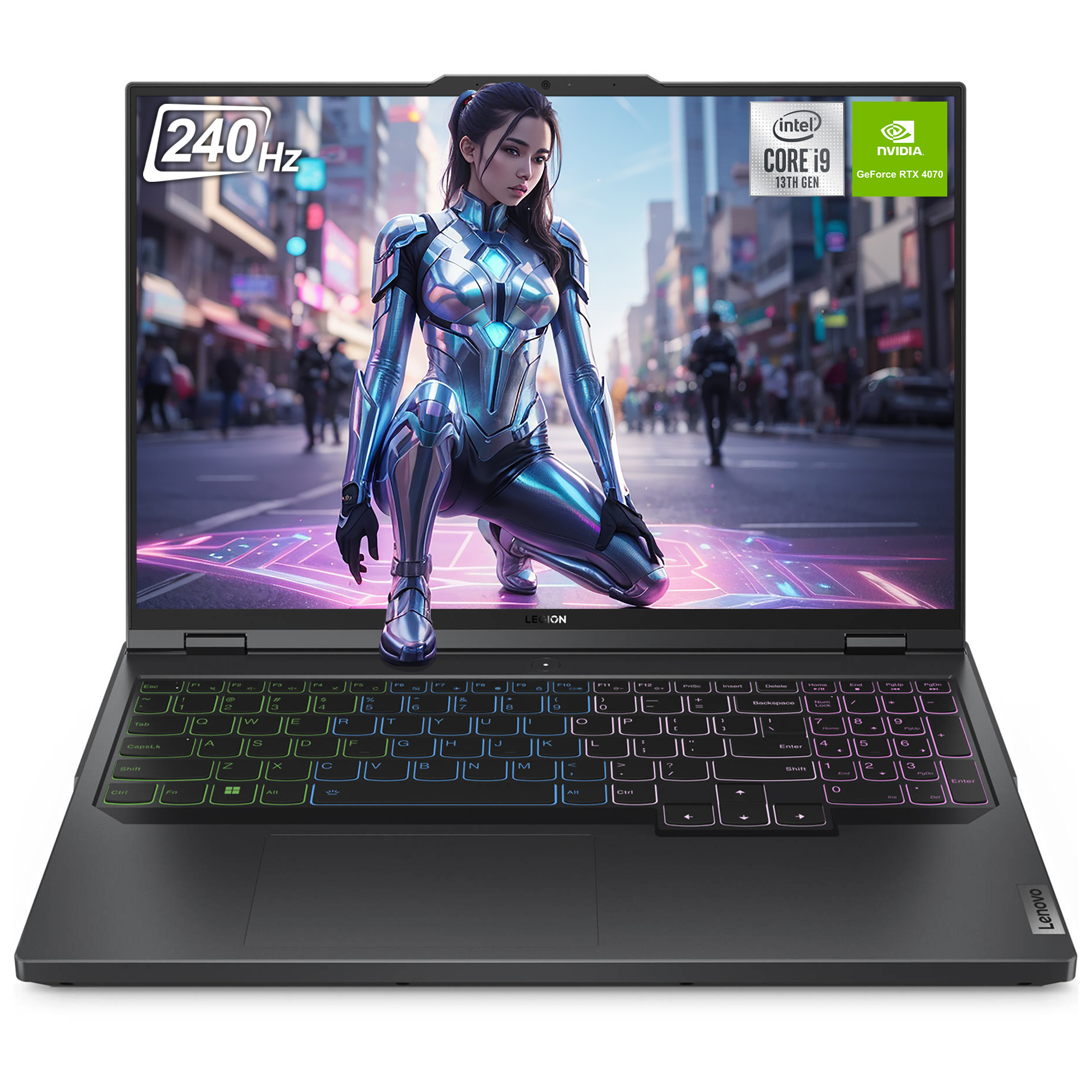 Lenovo Legion Pro 5i Gaming Laptop, 16" WQXGA, i9-13900HX, RTX4070, RGB QWERTZ, W11Home