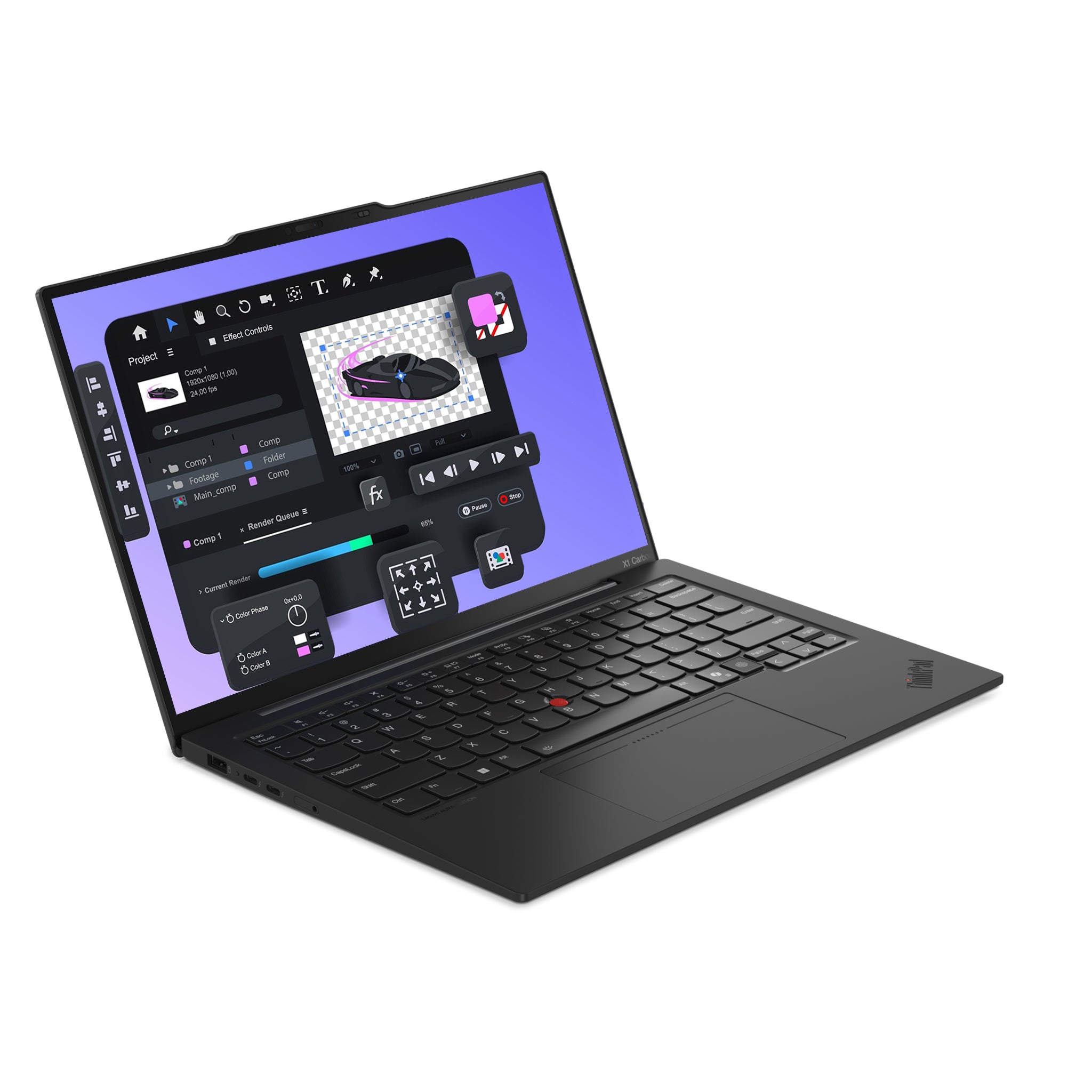 Lenovo ThinkPad X1 Carbon Gen 13 Aura Edition, Core Ultra 5 225U, 14" WUXGA IPS (1920x1200) 500 Nits, Wi-Fi 6E, W11 Pro, QWERTZ, Schwarz