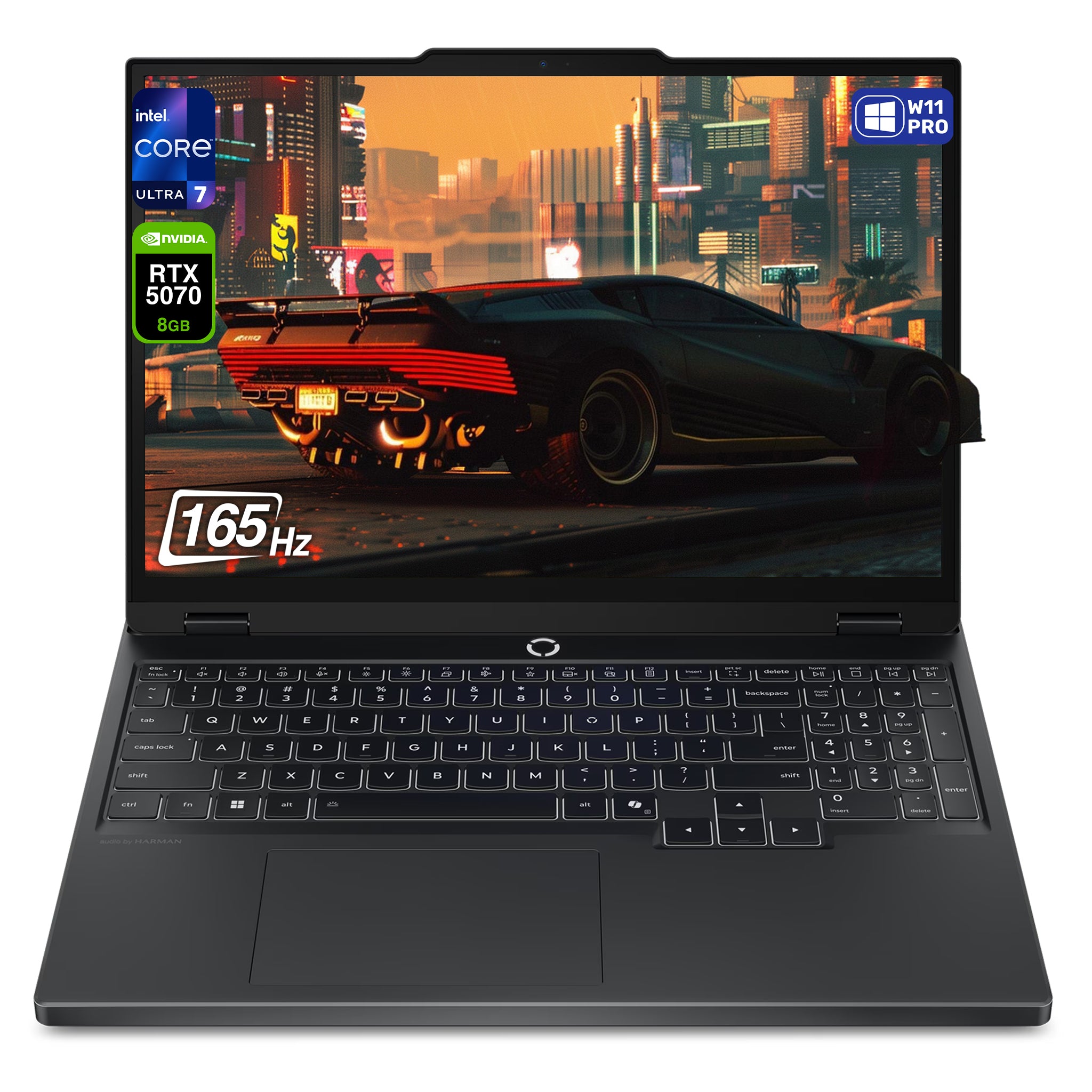 Lenovo Legion 5 Gaming Laptop, Core Ultra 7-255HX,  15.1" WQXGA, RTX 5070, QWERTZ Tastatur