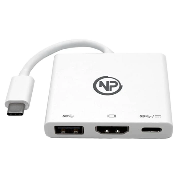 NPO TCA-104 MUF82ZM HDMI-Adapter, 3in1 USB-Kameraadapter mit 1080P Digital AV HDMI-Adapter+Ladesplitter, unterstützt USB-Flash-Laufwerk, Maus