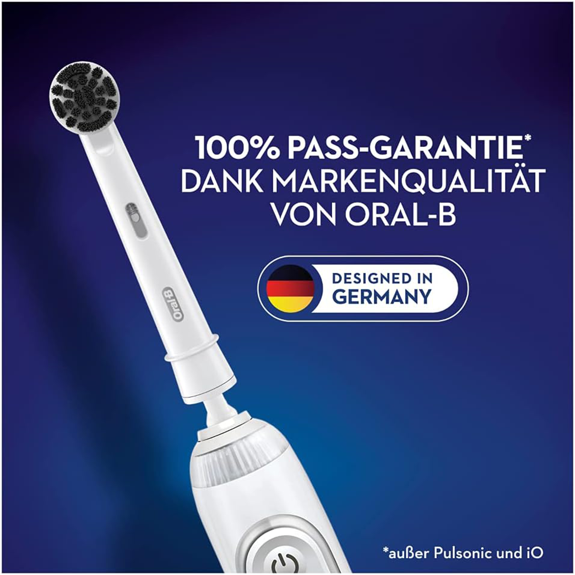 Oral-B Pure Clean Aufsteckbürsten für elektrische Zahnbürste, 8 Stück, mit Aktivkohle-Borsten, Zahnbürstenaufsatz für Oral-B Zahnbürsten