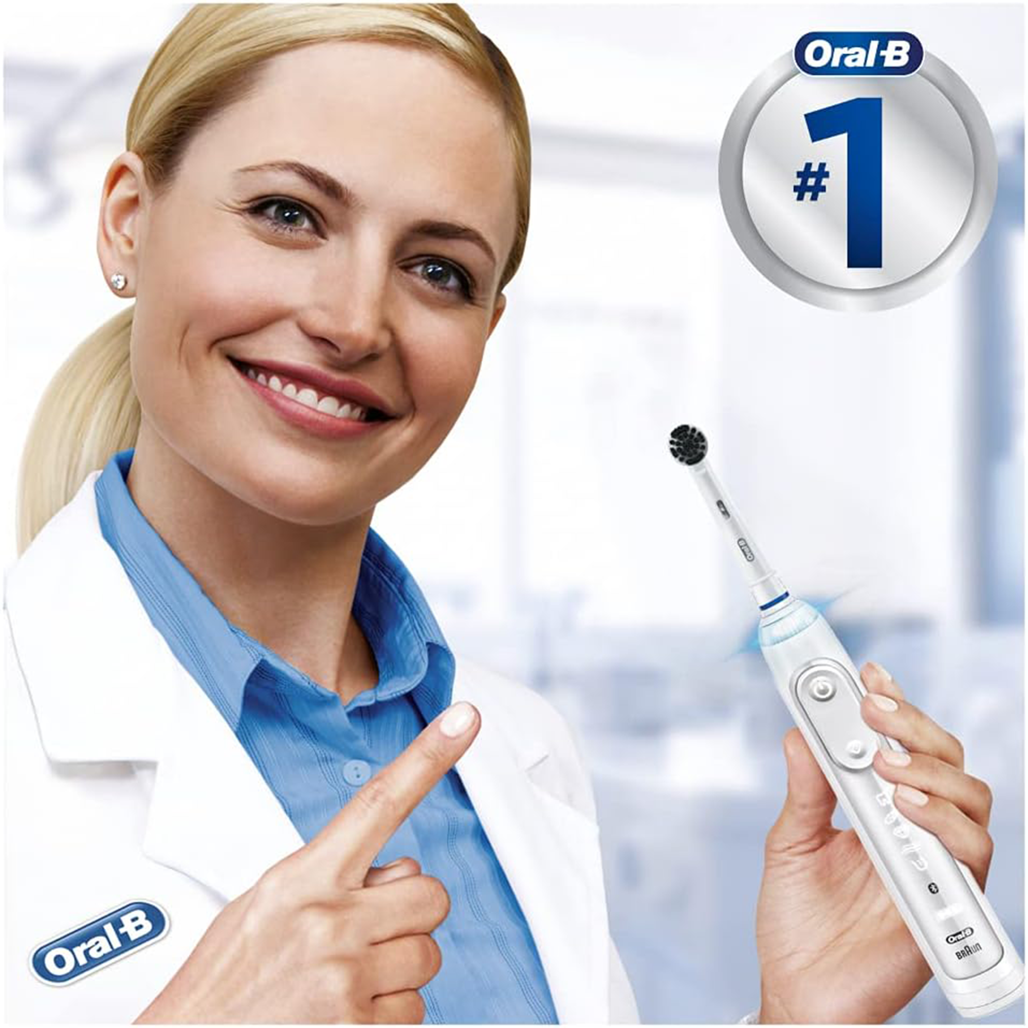 Oral-B Pure Clean Aufsteckbürsten für elektrische Zahnbürste, 8 Stück, mit Aktivkohle-Borsten, Zahnbürstenaufsatz für Oral-B Zahnbürsten