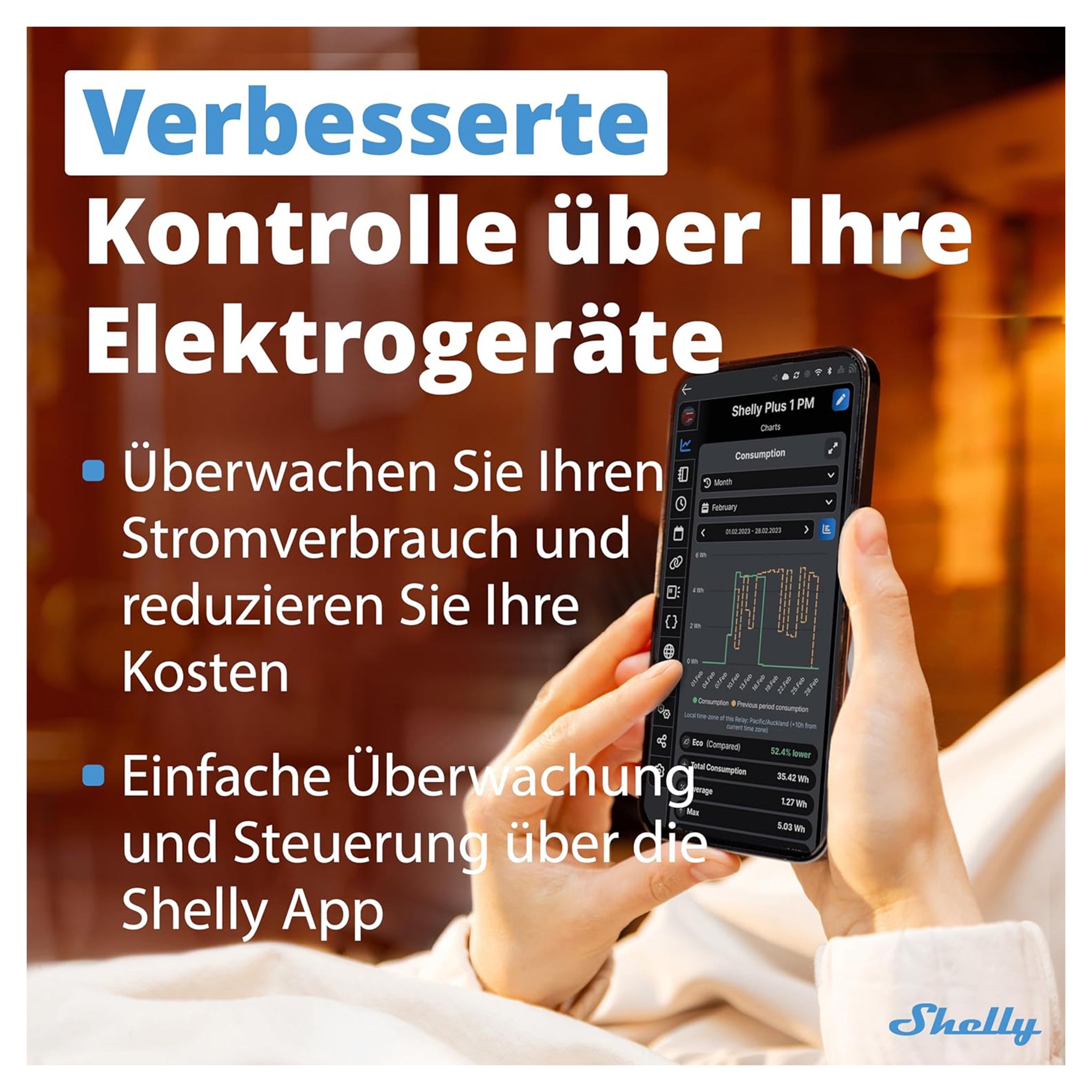 Shelly Plus 1PM WLAN & Bluetooth Relais Schalter mit Strommessung