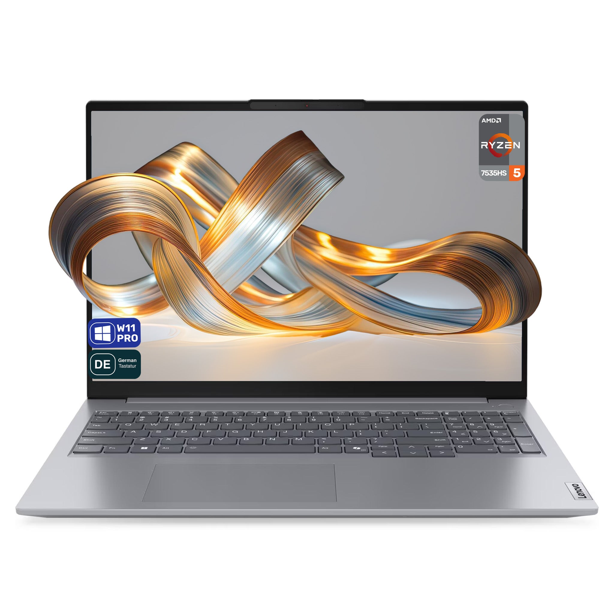 Lenovo ThinkBook 16 G7 ARP Business Laptop, Ryzen 5-7535HS, 16" WUXGA, Deutsches Tastatur-Layout, W11 Pro