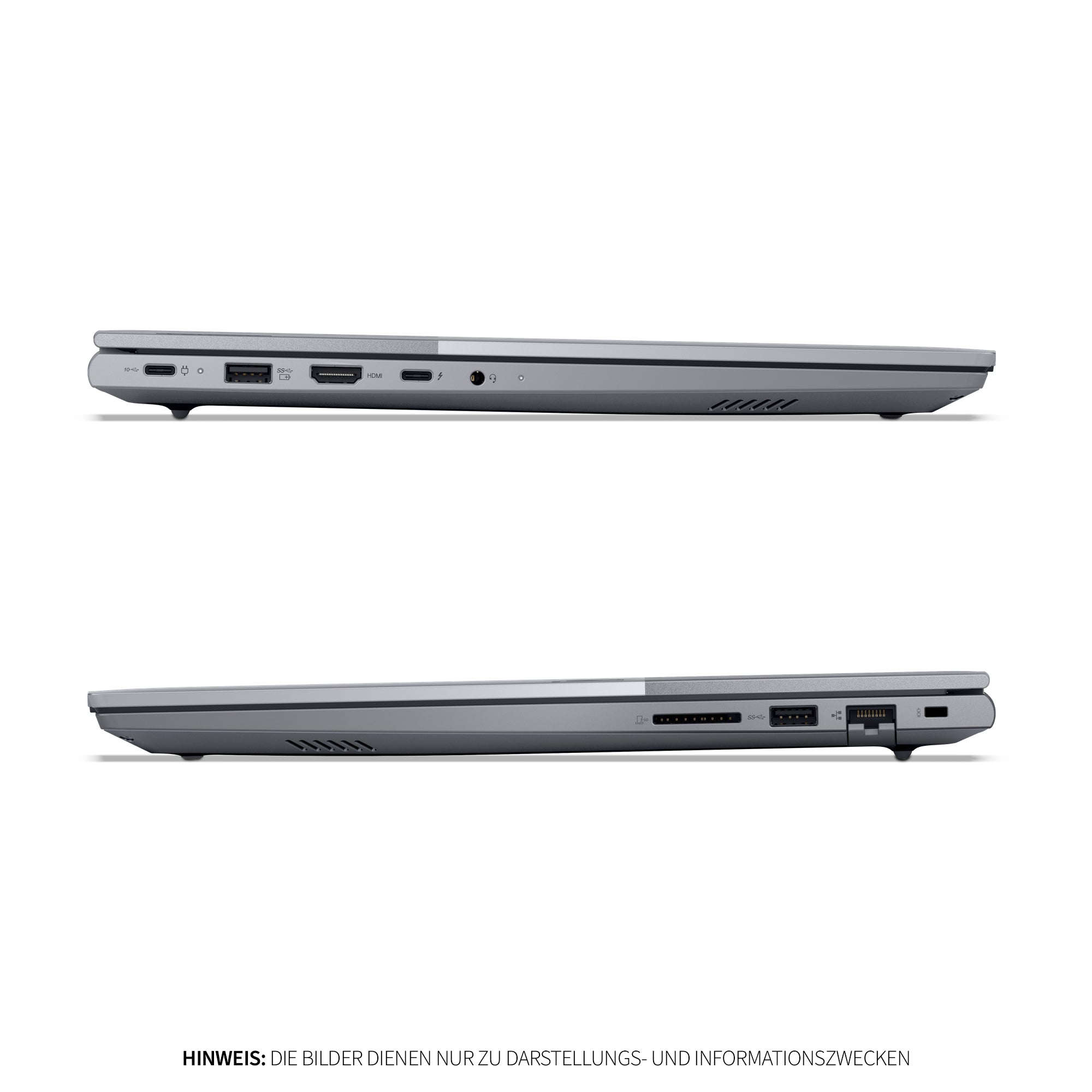 Lenovo ThinBook 16 Gen 8 Laptop, Intel Core Ultra 5 225U, 32 GB DDR5 RAM, 1 TB PCIe SSD, 16" WUXGA IPS Display, Deutsches Tastatur-Layout, W11 Pro, Arctic Grau