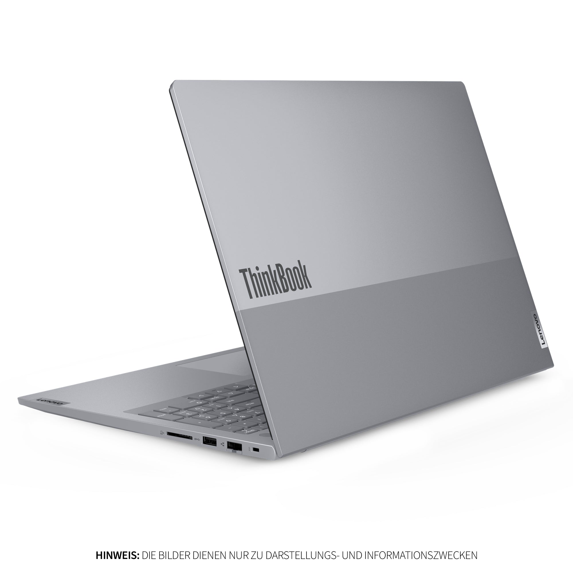 Lenovo ThinBook 16 Gen 8 Laptop, Intel Core Ultra 5 225U, 32 GB DDR5 RAM, 1 TB PCIe SSD, 16" WUXGA IPS Display, Deutsches Tastatur-Layout, W11 Pro, Arctic Grau