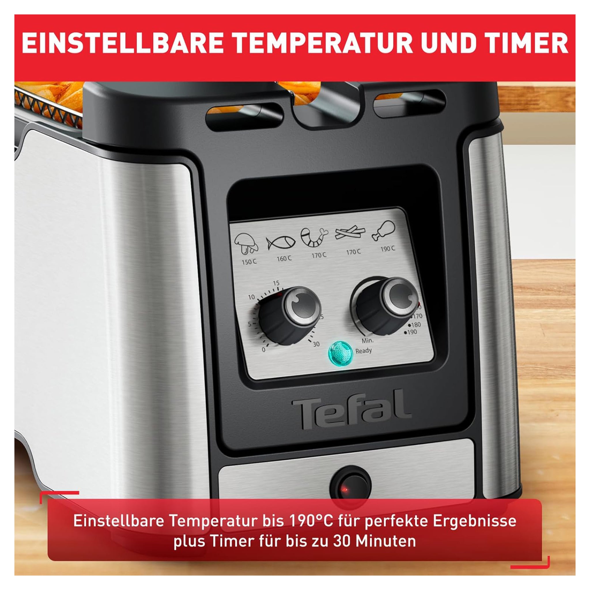 Tefal Clear Duo Fritteuse, frittieren mit weniger Rauch/Gerüchen, Kapazität 1,2 Kg, Friteuse FR600D (Gebraucht-Wie Neu)