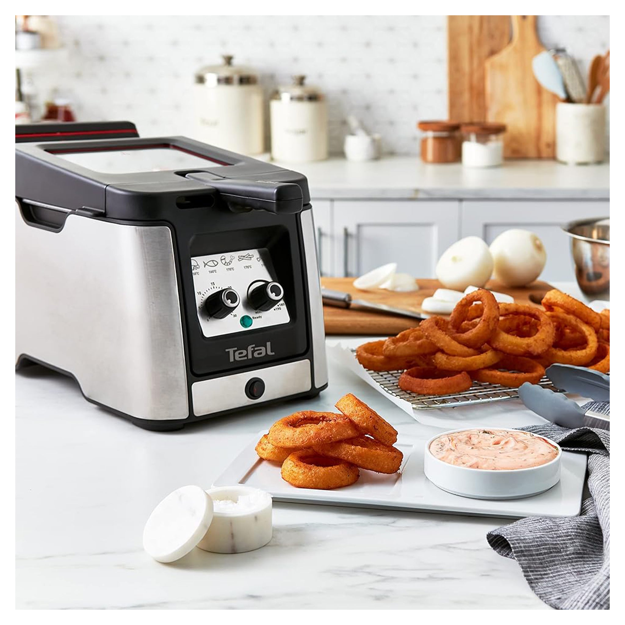 Tefal Clear Duo Fritteuse, frittieren mit weniger Rauch/Gerüchen, Kapazität 1,2 Kg, Friteuse FR600D (Gebraucht-Wie Neu)