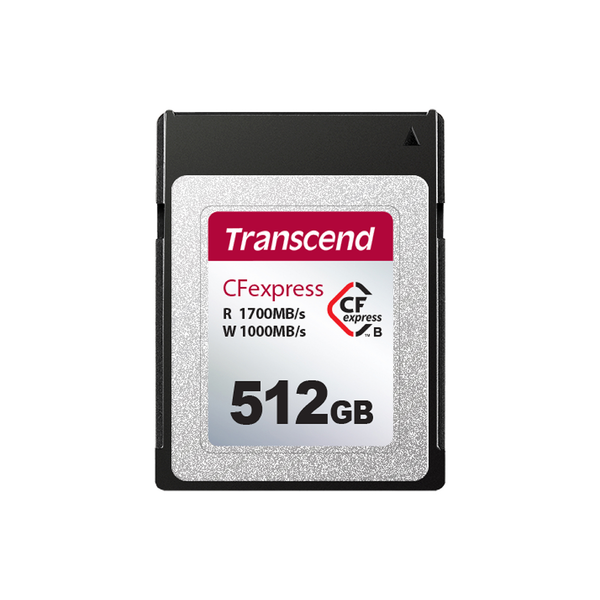 Transcend CFexpress 820 Type B-Speicherkarte, Lese-/ Schreibgeschwindigkeiten von bis zu 1.700 MB/s bzw. 1.300 MB/s