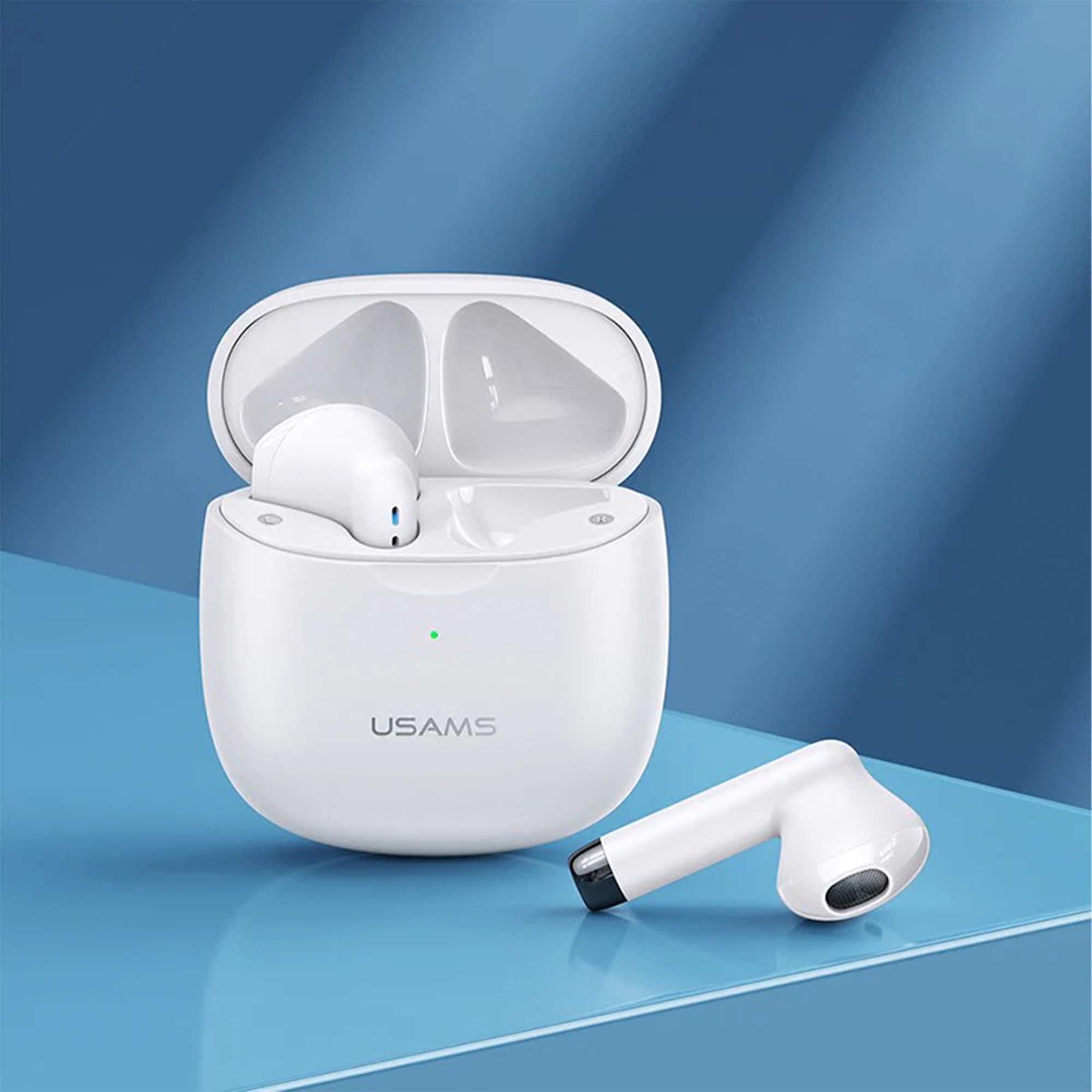 USAMS-IA04 TWS-Ohrhörer mit BT5.0-Bluetooth-Chip. Touch-Steuerung, eingebautes Mikrofon, niedrige Latenz, immersive Musik, Ultra Mini&Light,