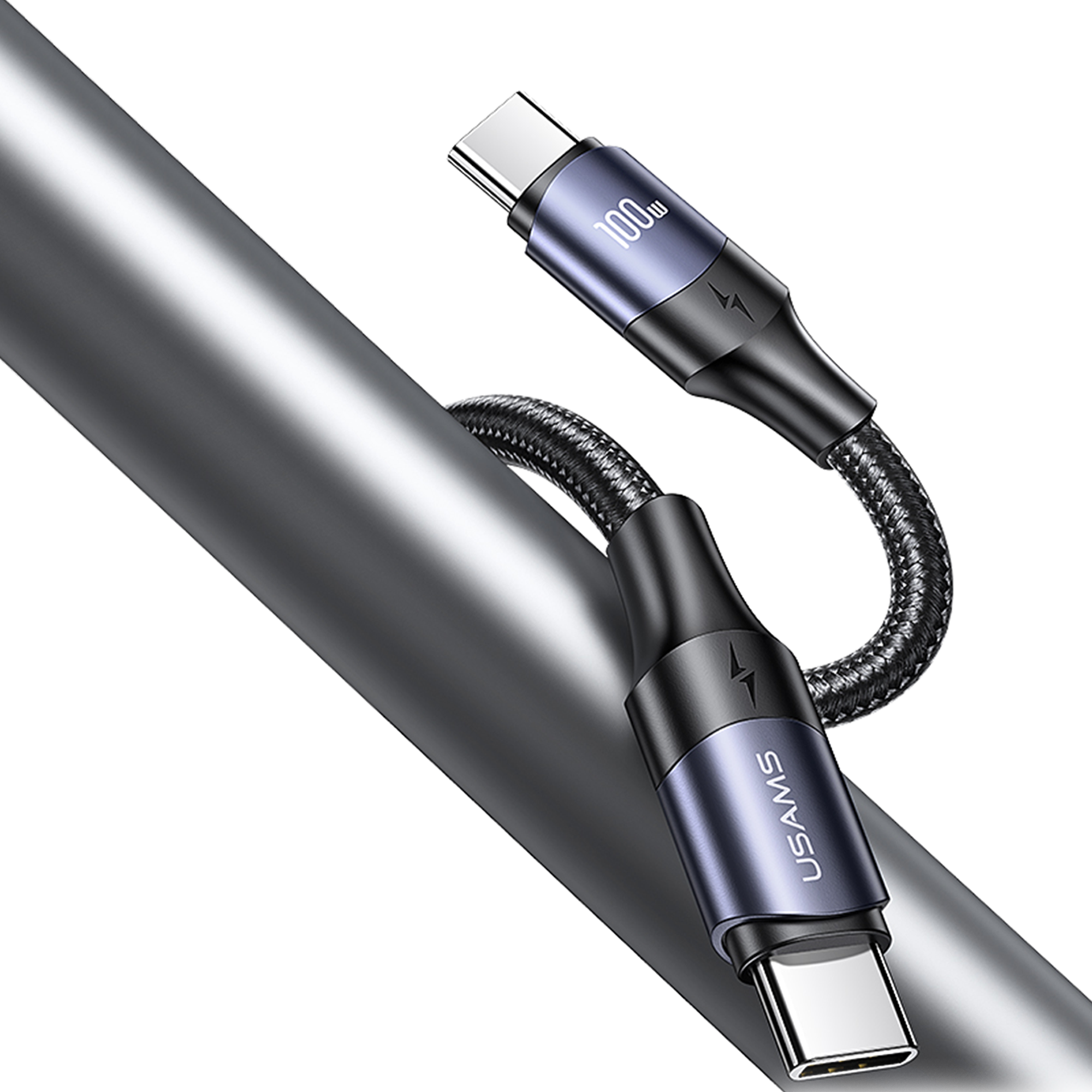 NPO USAMS USB C auf USB C Kabel, USB Typ C 100W 20V/5A PD iPad Pro 2018, MacBook Air