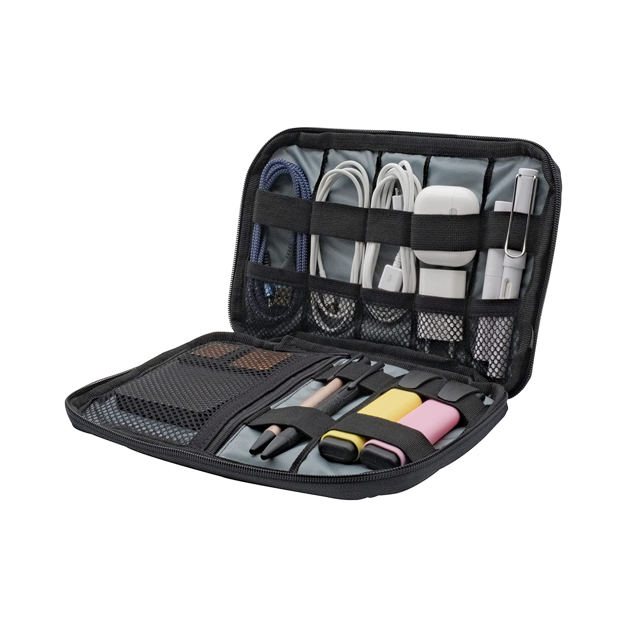 NPO Array Kabeltasche One Layer Kabel Organizer für Accessories, Handy Ladekabel, Powerbanks, Kabel, Karten, Handys