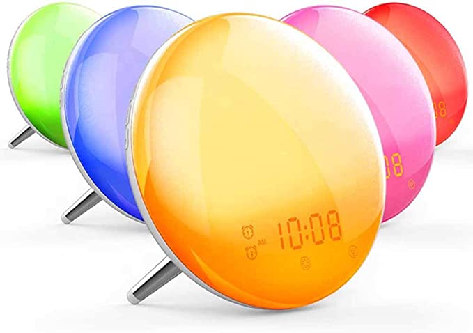 NPO Zenon Wake Up Light Wecker Sunrise Sunset Simulation UKW-Radiowecker für Erwachsene & Kinder
