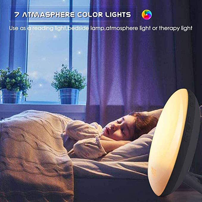 NPO Zenon Wake Up Light Wecker Sunrise Sunset Simulation UKW-Radiowecker für Erwachsene & Kinder