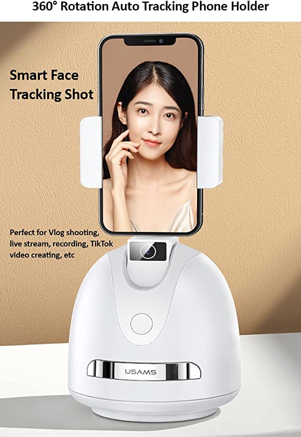 USAMS Vlog Shootings smart face tracking phone holder, live streaming, e-commerce Plattformen, Tiktok, YouTube, keine App erforderlich, US-ZB239