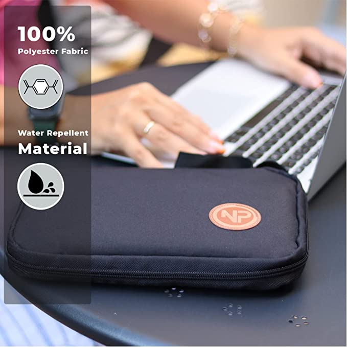 NPO Array Kabeltasche One Layer Kabel Organizer für Accessories, Handy Ladekabel, Powerbanks, Kabel, Karten, Handys