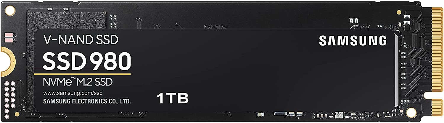 Samsung 980 M.2 NVMe SSD, (MZ-V8V500BW), 500 GB, PCIe 3.0, 3.500 MB/s Lesen, 3.000 MB/s Schreiben, Internes Solid State Drive, für Gaming und intensive Anwendungen