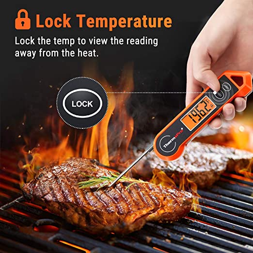 ThermoPro TP19H Wasserdichtes, sofort ablesbares Lebensmittelthermometer zum Kochen
